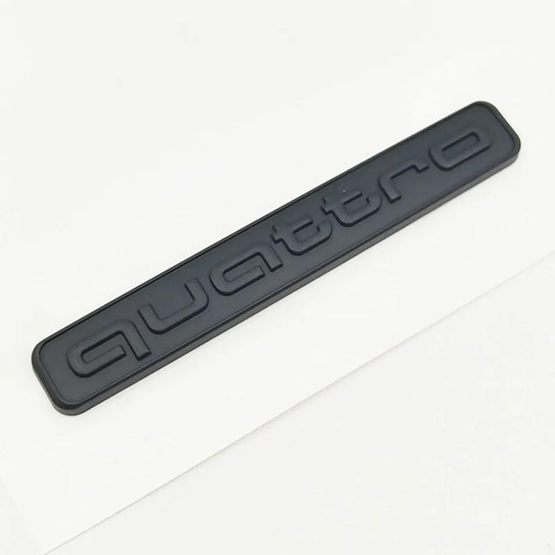 1Pc 95mm 3D ABS Quattro Car Rear Trunk Badge Side Emblem Sticker For A3 A4 A5 A6 A7 A1 A2 Q3 Q5 Q7 S3 S4 S5 S6 Quattro Accessories