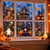 Halloween Dark Castle Static Cling Window Decals