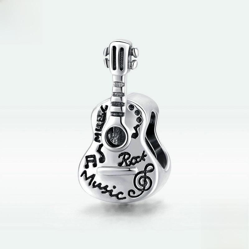Sølvnote DIY Gitararmbånd: 925 Sølv Perle-anheng, Mote smykker SCC1708