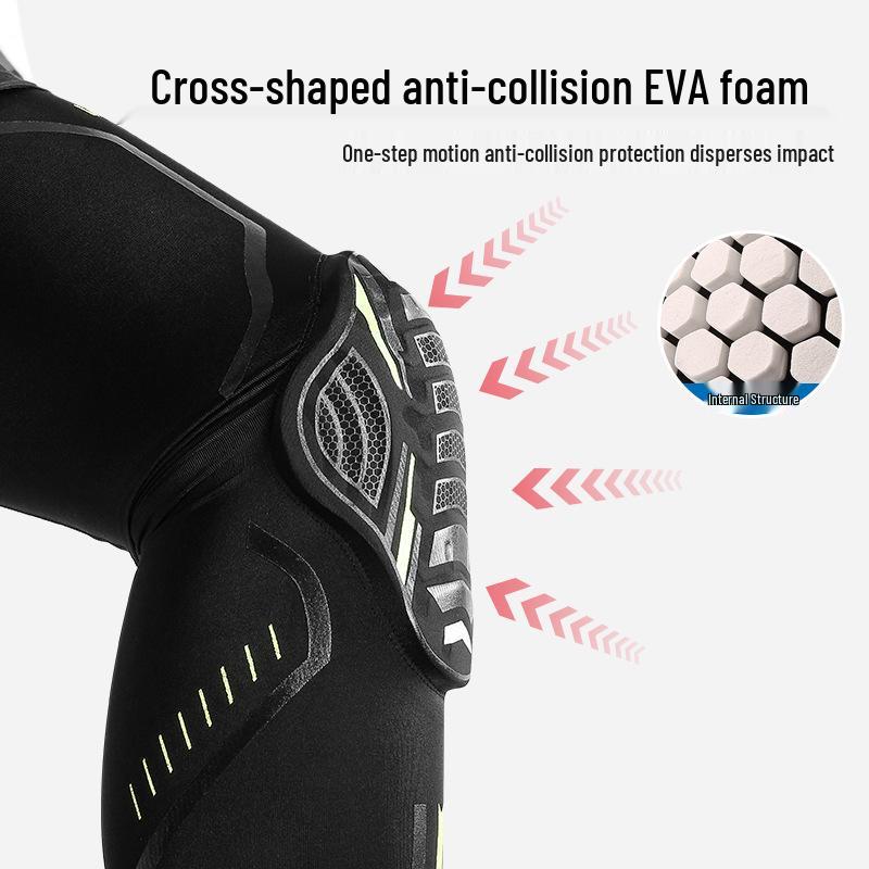 Outdoor Sports Honeycomb Lycra Knee Pads - Anti-Collision Fitness Gear for Basketball, Cycling, and Running