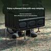 Camping Folding Cooler Box Stand Container Holder Shelf Outdoor Camping Supply Holder Folding Stand Ice Box Stand Aluminum Alloy