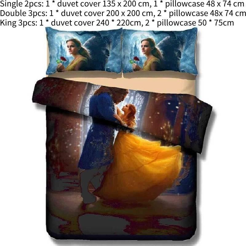 

Luxurious 3d Bed Sheet Set Modern Simple Polyester Fiber Full Size For Comfortable Sleep Single