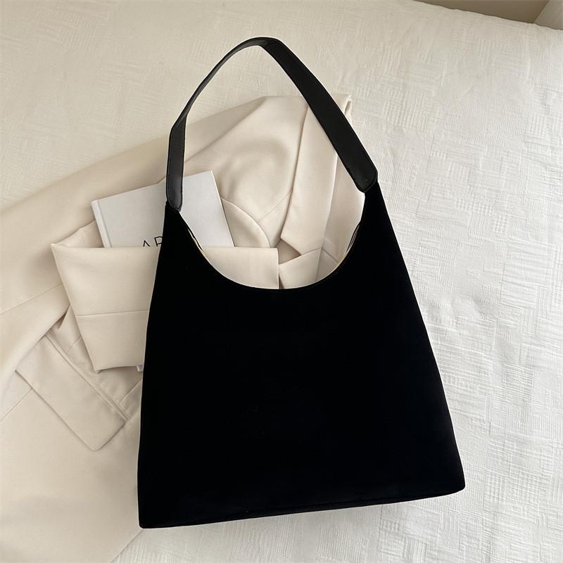 Stylish Casual Simple Women's Large Capacity Tote Bag In Chic Black Brown Colors