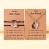 European & American Drip Oil Tai Chi Fish Best Friends Woven Bracelet & Necklace Set