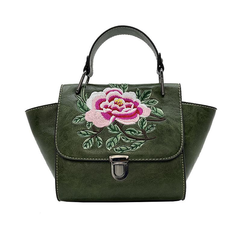 Handbag Women's Chinese Style Embroidery Women's Bag Ethnic Style Single Shoulder Crossbody Bag