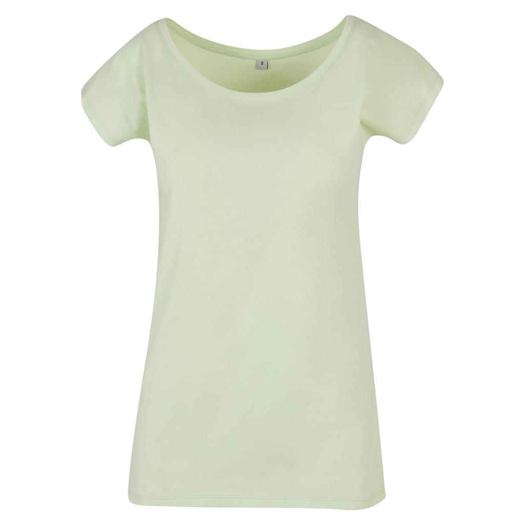 Build Your Brand Womens/Ladies Wide Neck T-Shirt