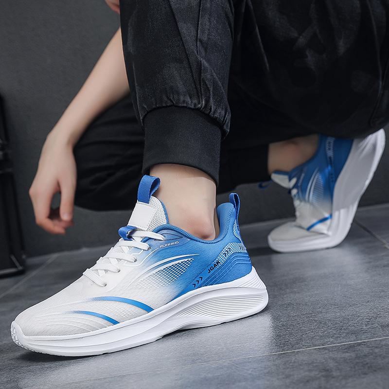 Men's Sneakers Comfortable Breathable Lightweight Soft Non-slip Flat Mesh Shoes Outdoor Casual Sports Shoes Big Size 39-50
