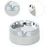Modern Tabletop Ashtray Portable Stainless Steel for Parties Bar Car Black