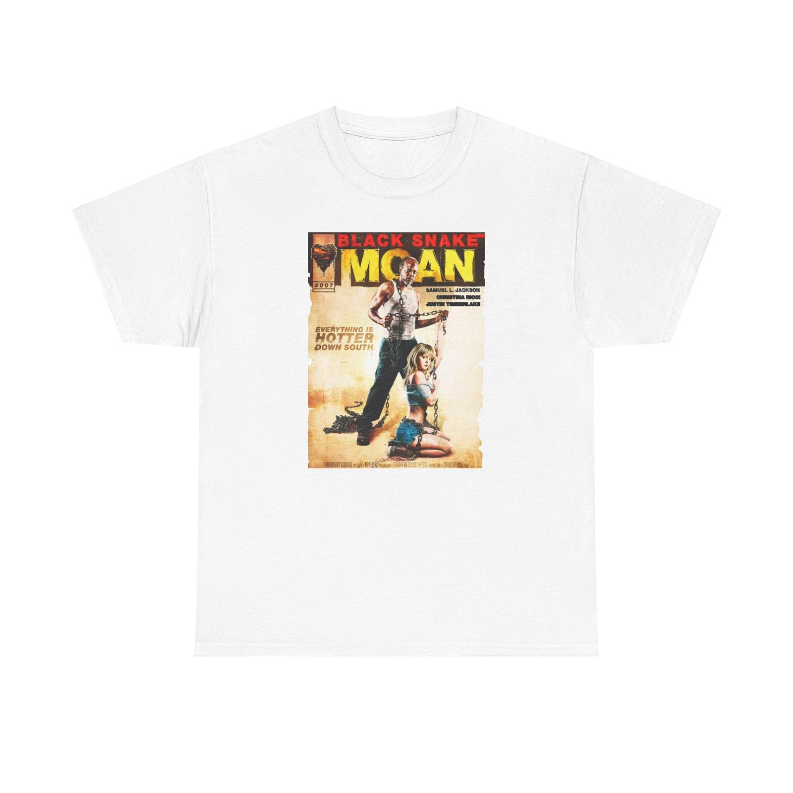 Vintage Movie Black Snake Moan Unisex T-Shirt Mens Womens Tees Top, Cotton Tshirt Tops Tee, Bluesman Nymphomania XL