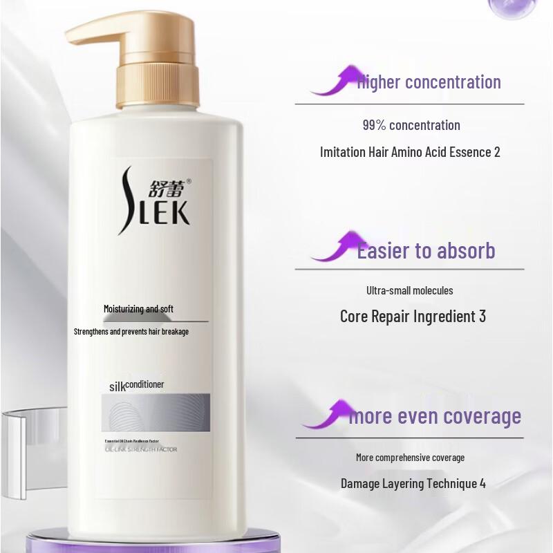 SLEK Moisturizing & Smoothing Silk Shampoo & Conditioner Gift Set