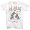 T-shirt Blanc Adulte Def Leppard Hysteria 88'