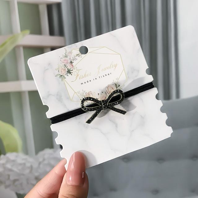 Korean Rhinestone Elegant Scrunchies Women Girls Elastic Hair Rubber Band Accessories Tie Hair Ring Rope Headdress