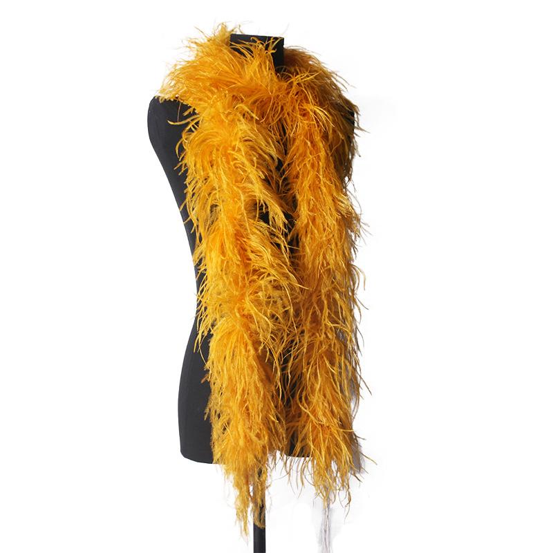 

1 Minimum Order Multi-Layer Encryption Thickened Ostrich Top Strip Colored Ostrich Feather Strip Stage Performance Clothing Accessories золотистый