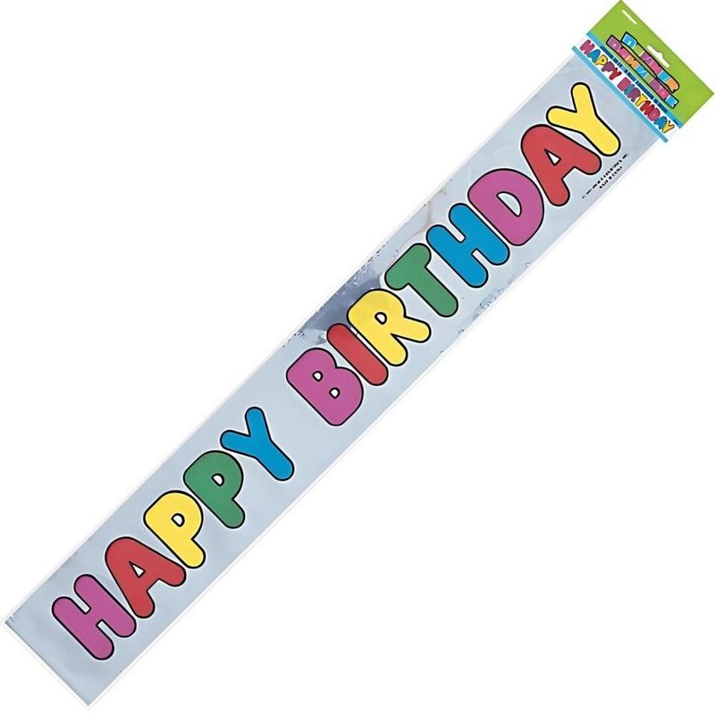 Unique Party Foil Happy Birthday Banner