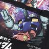 [EVERSOUL] Mobile Suit Gundam T-Shirt Short Sleeve RX-78-4 Amuro Char Zaku Guncannon Guntank Anime Character Goods Z'Gok Zeong Men's Black L Size [Par