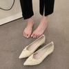 Casual versatile mid-heel slip-up shoes Summer sweet single shoes Women's outer wear non-slip comfortable shoes