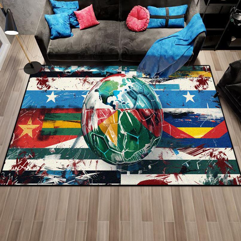 Modern Abstract Style Non-slip Live Room Rug Easy Cleaning Soft Room Decor Lounge Carpet Washable Coffee Tables Mat Customizable