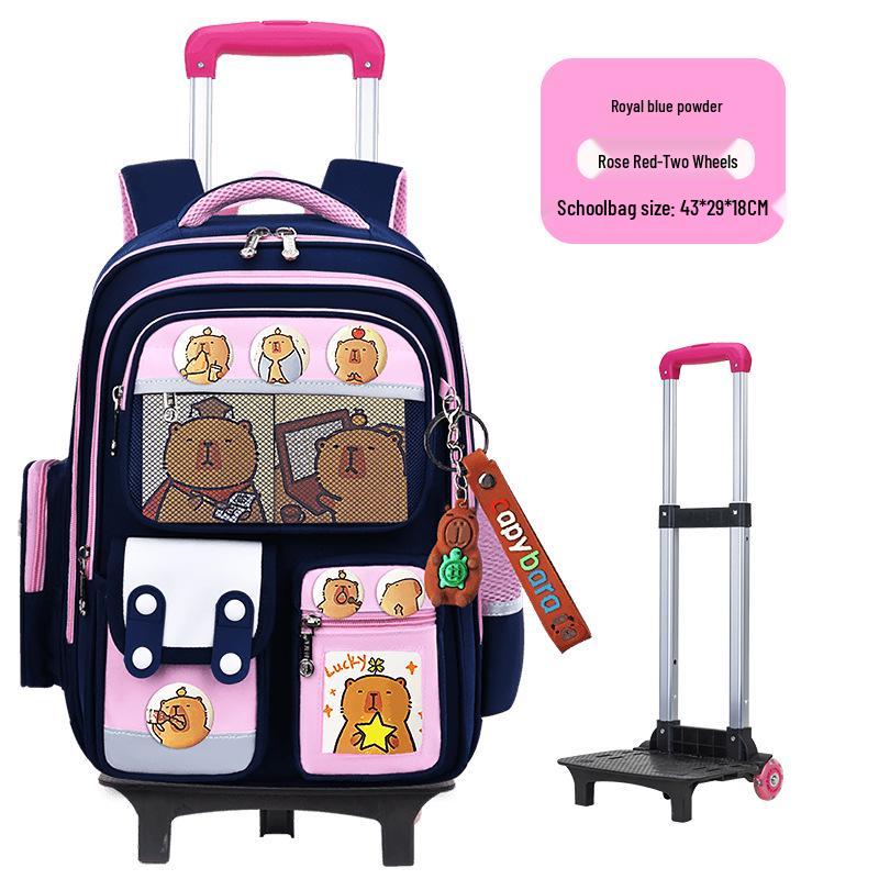 Large Capacity Trolley Schoolbags for Grades 2, 3 & 6 – Lightweight Backpacks for Kids