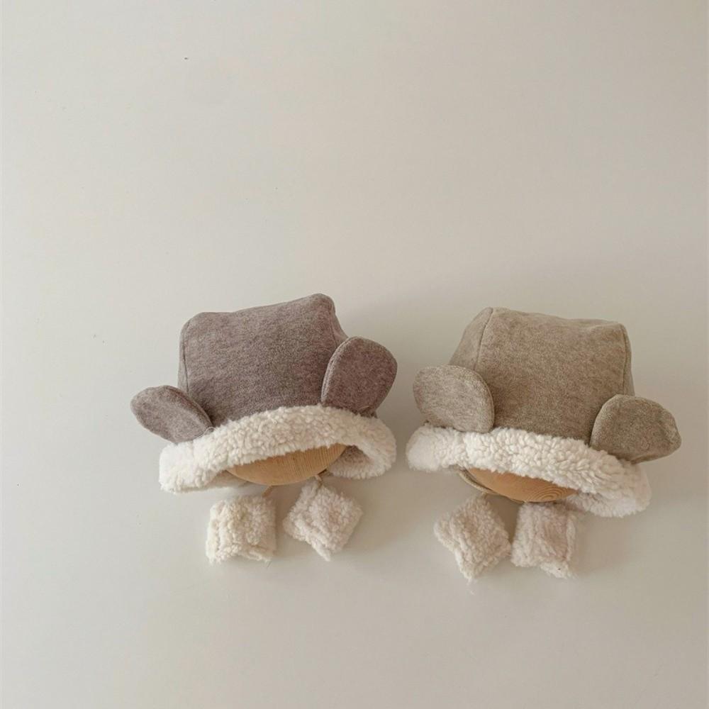 Winter Bärenohren Mütze Fleece Ohrenschutz Mütze Kawaii Baby Beanie Mütze Kleinkind