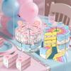 Xiaomi 1-20Bags Triangle Cake Shape Birthday Party Favor Box Creative Candy Holder Gift Box for Table Decoration Candy Buffet