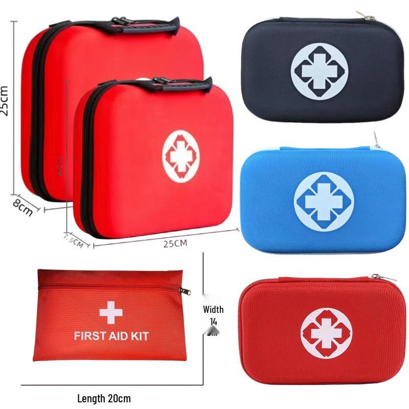 Portable Hard Shell First Aid Kit - Complete Set for Home, Car, Outdoor, and Emergency Use