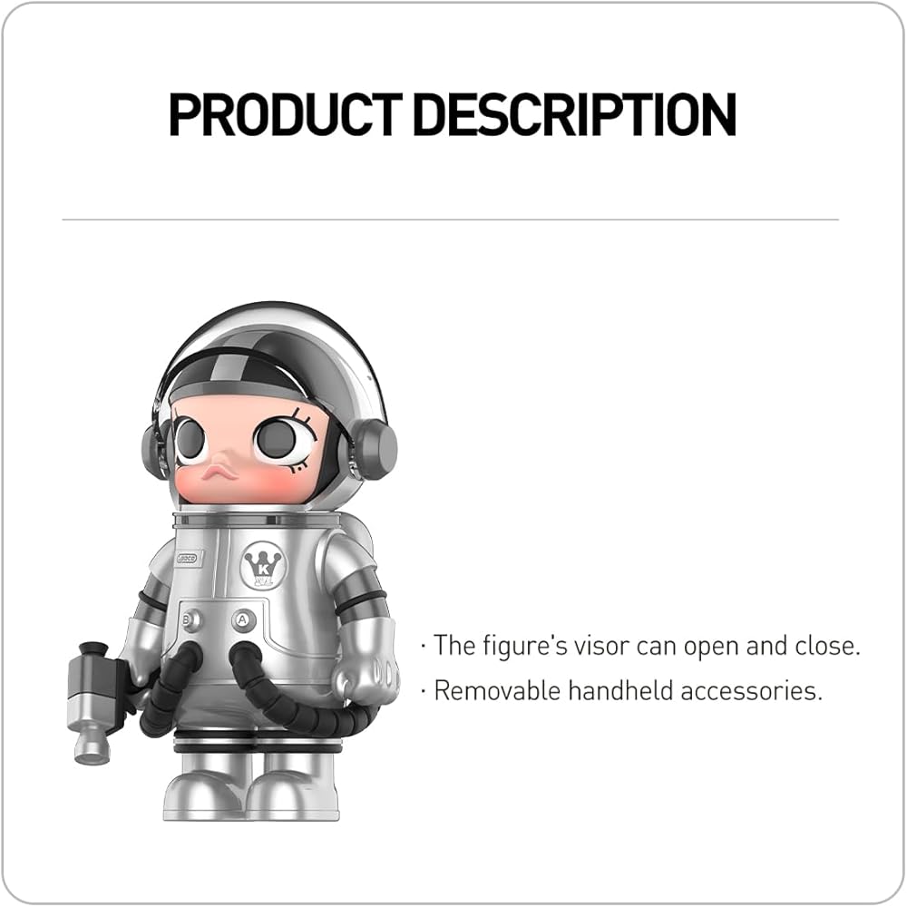 Pop Mart Mega Space Molly 100% Refraction Collectible Figure 10cm