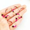 Fly Fishing Flies Bait 6/10Pcs/Set Dry Flies Brass Head Midges Bait&Caddis Midges Bait, for Trout Salmon Pike Fishing Fly Artificial Insect Lures