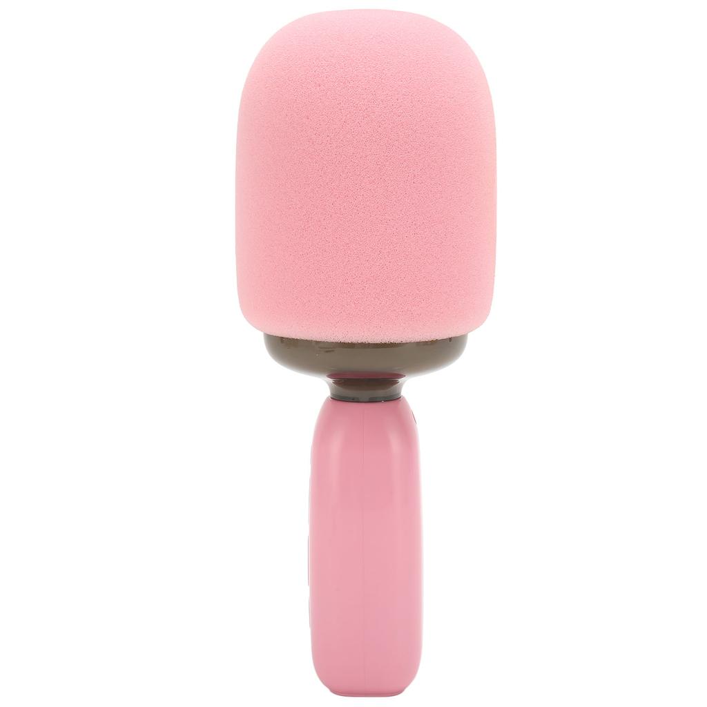 Handheld Karaoke Mic with RGB Light Support Memory Card Portable Wireless Bluetooth Singing Microphone for Kids Adults