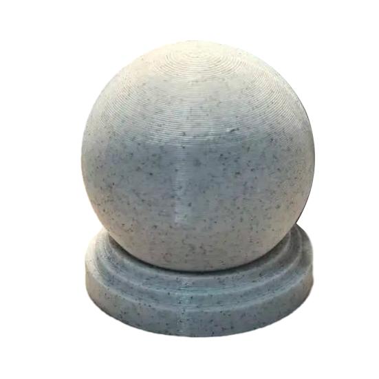 

Storage Box Compact Spherical Design Portable with Imitation Stone Texture 3D Printed Organizer for Desk And Entryway