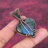 Tree Of Life Labradorite Gemstone Pendant Copper Wire Wrapped Handmade Pendant Designer Jewelry