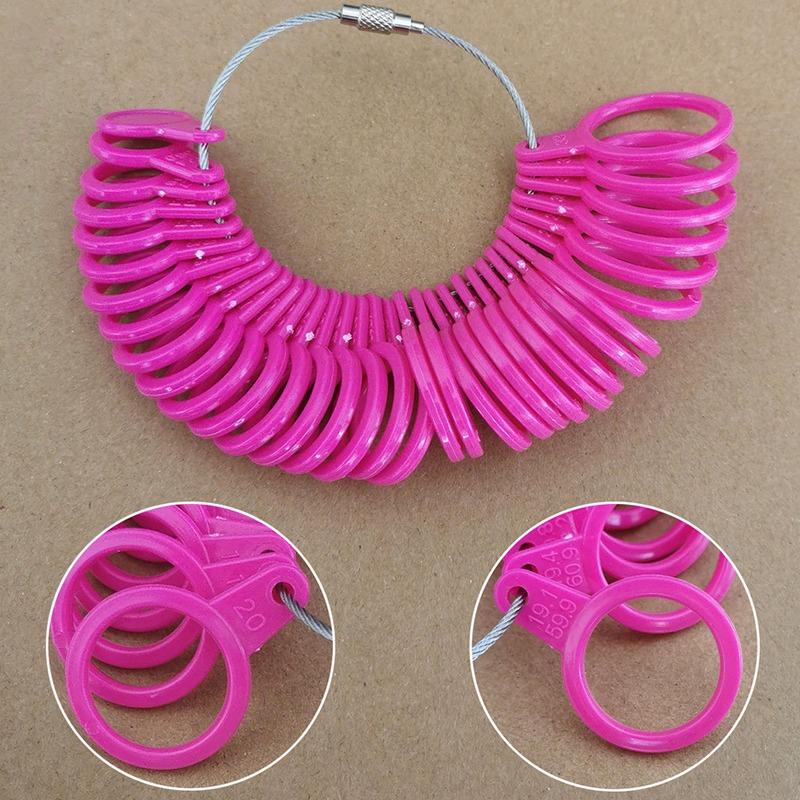 Plastic Rings Jewelry Finger Size Measuring Tool Detachable Ring Size Ring Measuring Jewelry Equipment New 2025