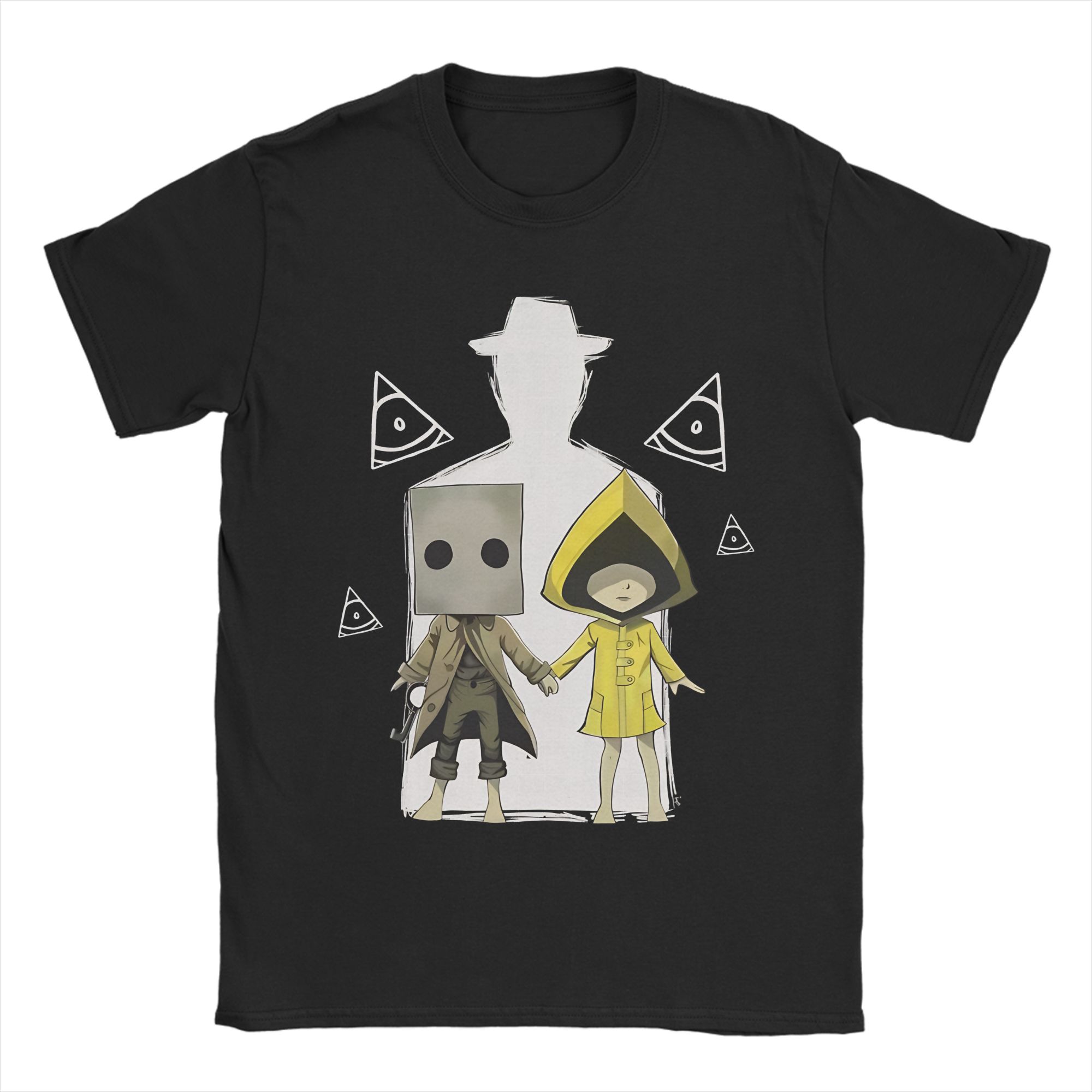 

Повсякденна футболка Little Nightmares для чоловіків жінок з круглим вирізом та коротким рукавом Бавовняні літні топи 3XL