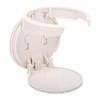 Wall Mount Cup Holder Space Saving Spill Proof Foldable Cup Holder with Adhesive Patch for Cups Mugs Bottles White
