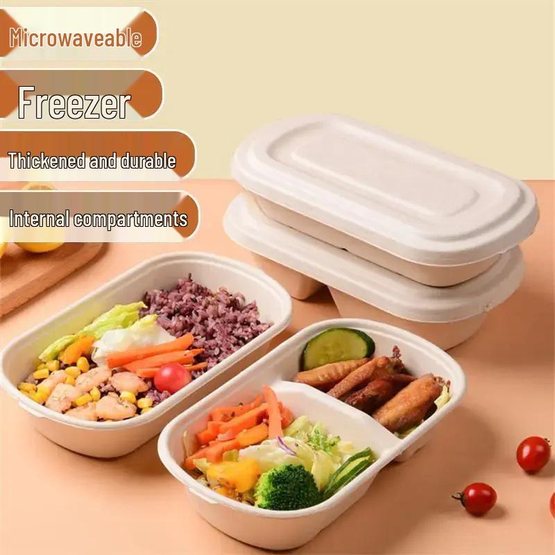 

Disposable Bento Box: Single/Double Grid, Food Grade, Ideal for Fruit & Meals