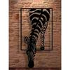 Forged Metal Zebra Wall Decor Modern Farmhouse Bohemian Animal Art