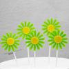 Sunflowers, Cake Baking Decoration Cards, Plugins, Sunflower Flags, Dessert Table Decorations, Card Inserts, Set of 5