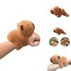 New Trendy Plush Capybara Poppa Ring Water Rat Poppa Bracelet Popular Animal Plush Toy Poppa Ring Birthday