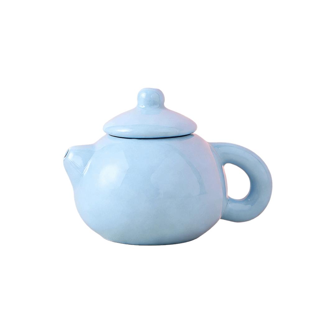 40ml Flower Porcelain Teapot Chinese Style Exquisite Mini Ceramic Teapot Ornaments Home Decoration Traditional