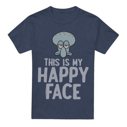 SpongeBob SquarePants Unisex Adult Happy Face T-Shirt