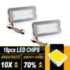 2 Stück OEM-Nr. 51800482 Für Fiat 500 500C Abarth 2007 2008 2009 2010 2012 2013-2016 Weiß 12V LED Kennzeichenbeleuchtung Lampe