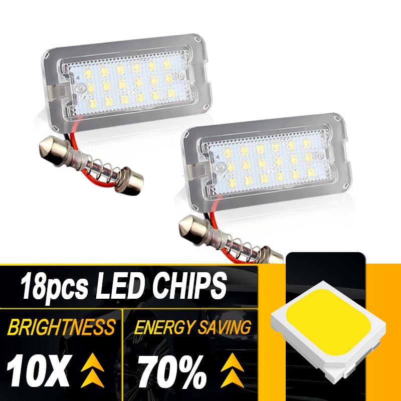 2 Stück OEM-Nr. 51800482 Für Fiat 500 500C Abarth 2007 2008 2009 2010 2012 2013-2016 Weiß 12V LED Kennzeichenbeleuchtung Lampe