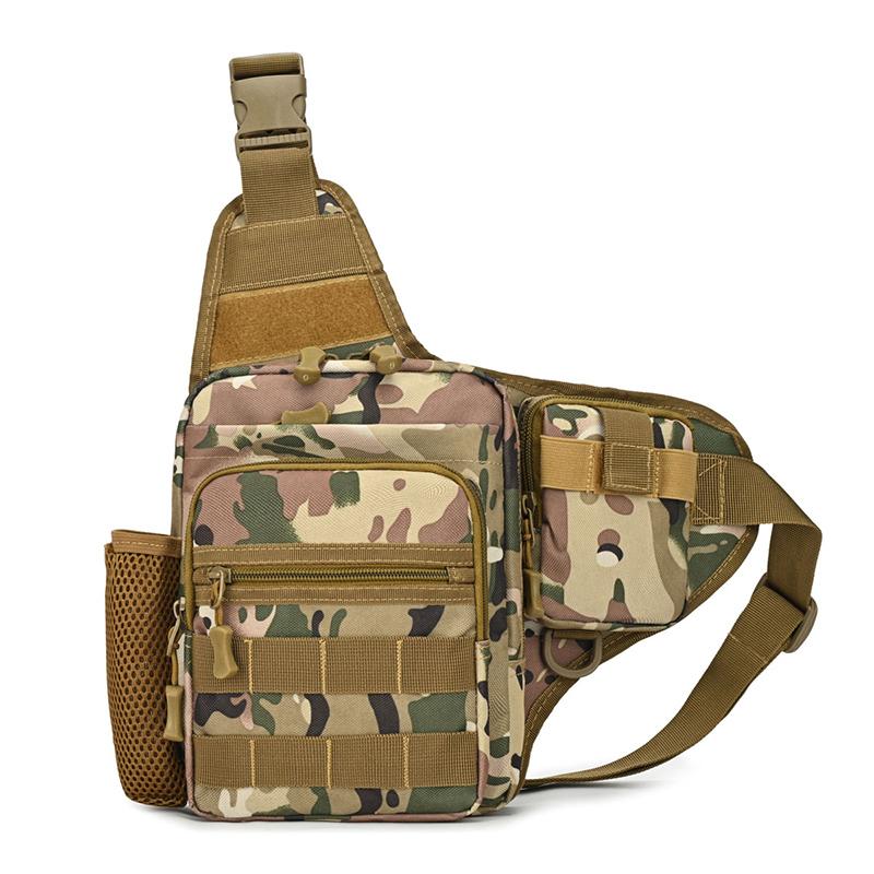 Camping Climbing Bag Chest Pouch For Men Cycling Hiking Travel Outdoor Sport Tactical Crossbody Molle Fishing Waist Fanny Pack