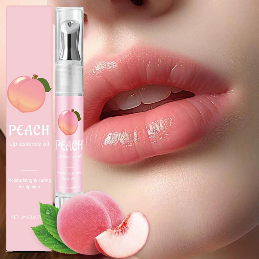 Peach Lip Beauty Serum Base Exfoliation To Prevent Dryness And Cracking And Reduce Lip Lines Lip Oil 2ml
