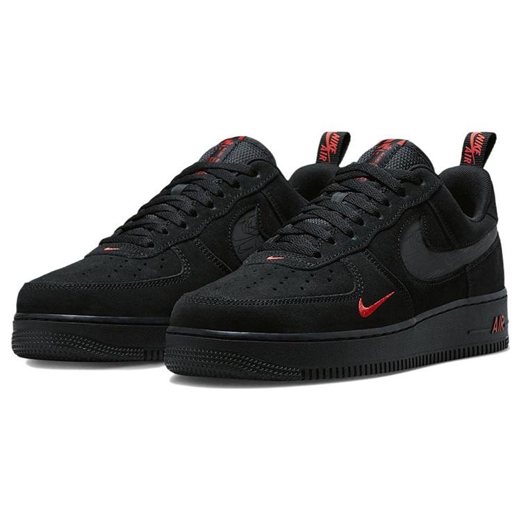 Nike Air Force 1 Low '07 LV8 'Multi-Swoosh Black Crimson' Men's DZ4514-001