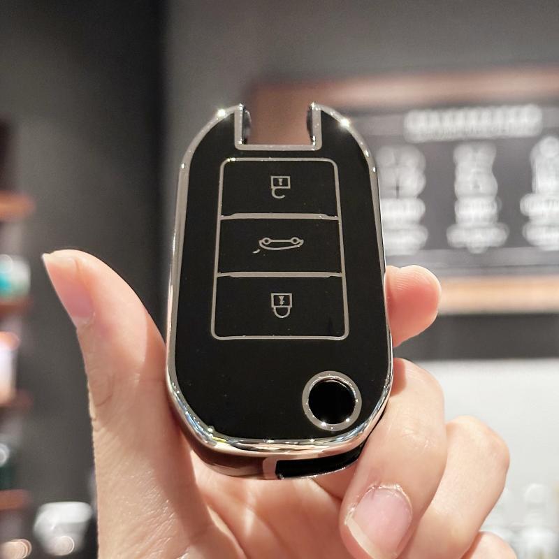Capac pentru chei pentru Peugeot 208 308 408 508 2008 3008 4008 5008 pentru Citroen C3 C4 CACTUS C6 C8 Accesorii pentru husa pentru chei