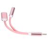 Telefon Lydadapter Type C til 3,5 mm Lader Øretelefonadapter 2 i 1 Konverter for Xiaomi Huawei Rosegull