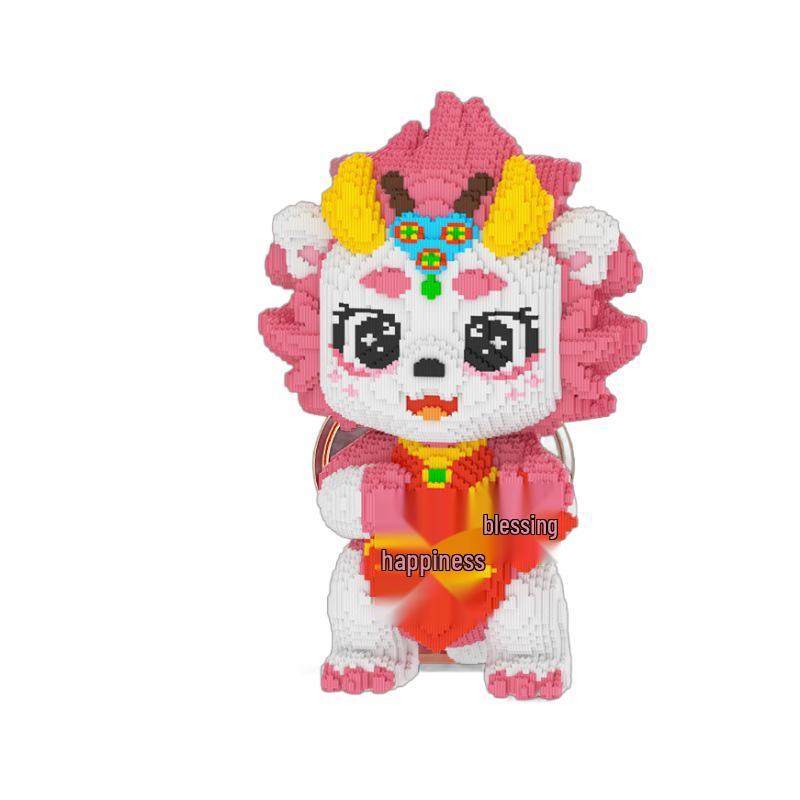 2024 Year of the Dragon Xi Fu 3D Dragon Puzzle Building Block Toy - Living Room Decor & Gift for Boys and Girls