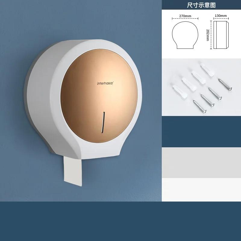 

Large Capacity Toilet Paper Holders Hotel Bathroom Large Roll Paper Box Hand Wiping Paper Towel Holder Bathroom Accessories рожевий колір золота