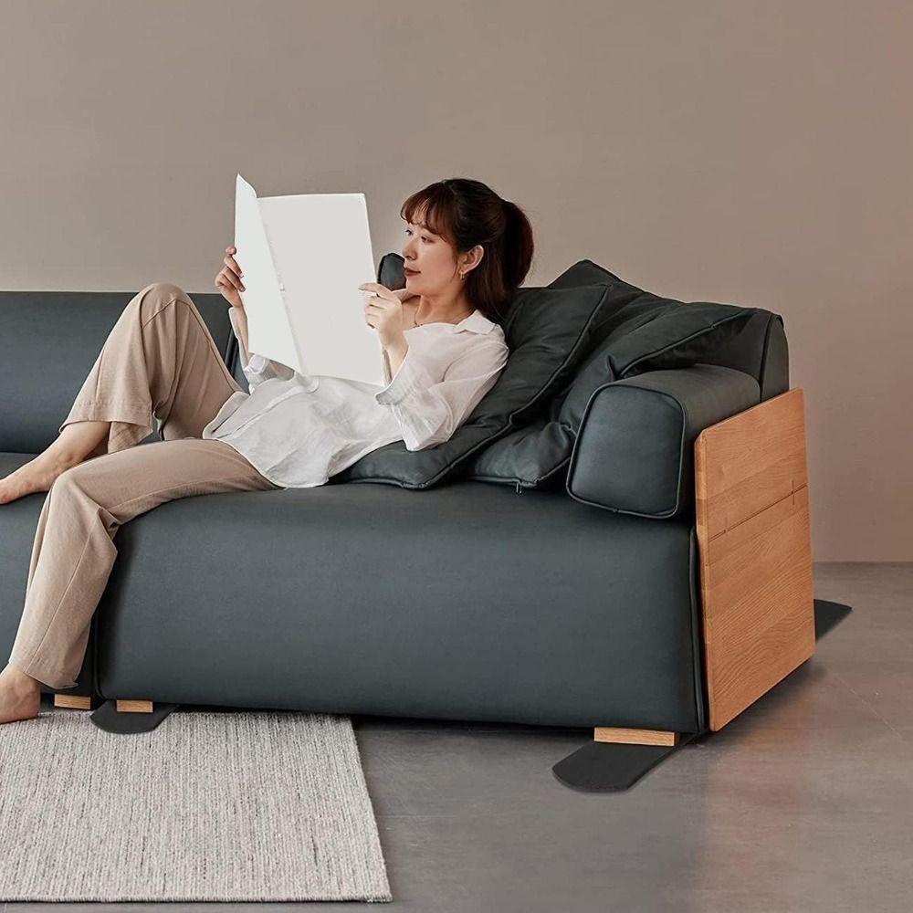 2Pcs Non Slip Rubber Rail Pads Durable Anti Skid Furniture Pad Anti-slip Pad  for Hardwood Floors