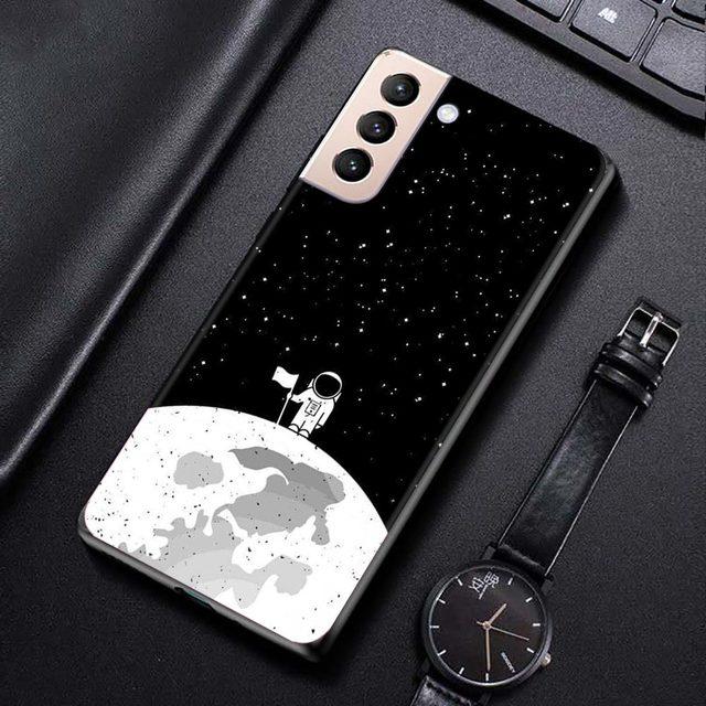 

Чехол для игры в баскетбол, астронавт, скейтборд, флаг, Луна для Samsung Galaxy S22 S21 S20 Ultra Fe S10 S9 S8 Plus 4g 5g S10e S7 Edge For Samsung S8